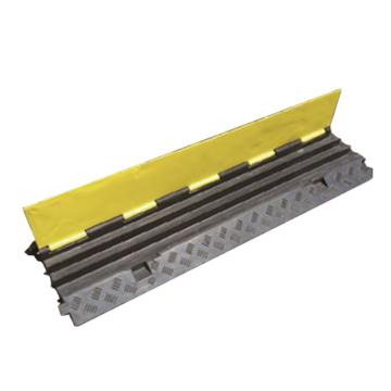 安赛瑞 重型3槽线缆保护带-高强度塑胶，抗压12吨，黄/黑，线槽宽65mm，900×500×75mm，14464 售卖规格：1个