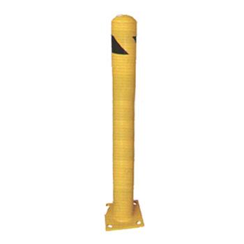 安赛瑞 钢制高位防撞柱，钢制，黄色粉末喷涂，含安装配件，壁厚3mm，Ф115×1067mm，11214 售卖规格：1个