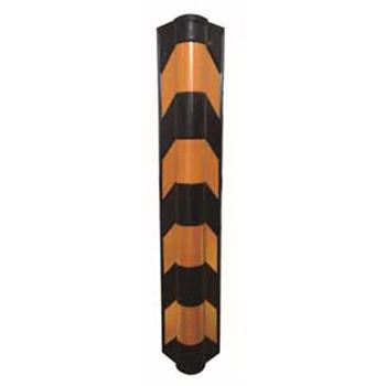 安赛瑞 反光墙角保护器（圆角），优质原生橡胶，黄色反光条纹，含安装配件，高800mm，11400 售卖规格：1个