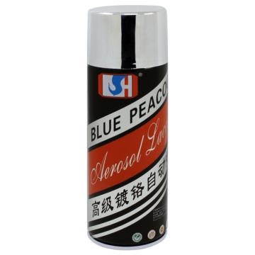 蓝孔雀/BLUE Peacock 自动喷漆，自动喷漆 9301#镀铬，450ml/瓶，12支/箱 售卖规格：12支/箱