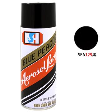 蓝孔雀/BLUE Peacock 自动喷漆，自动喷漆 129#黑色，450ml/瓶，12支/箱 售卖规格：12支/箱