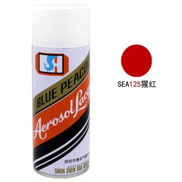 蓝孔雀/BLUE Peacock 自动喷漆，自动喷漆 125#猩红，450ml/瓶，12支/箱 售卖规格：12支/箱