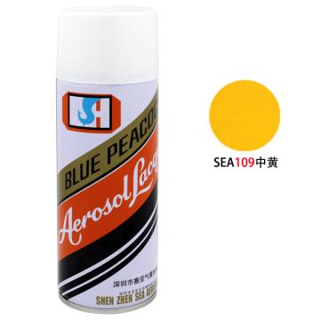 蓝孔雀/BLUE Peacock 自动喷漆，自动喷漆 109#中黄，450ml/瓶，12支/箱 售卖规格：12支/箱