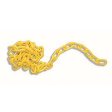 安赛瑞 塑料隔离链条，高强度塑料材质，黄色，50mm×30m，14112 售卖规格：1卷