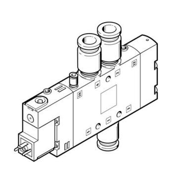 费斯托/FESTO 电磁阀，CPE18-M3H-5/3BS-QS-10，170336 3位5通中压式，AC230V 售卖规格：1个