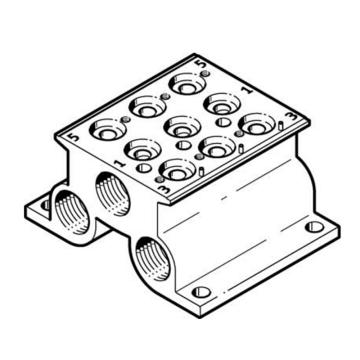 费斯托/FESTO 固定阀宽气路板模块，CPE10-PRS-1/4-3，543822 用于两位五通和三位五通阀系列 售卖规格：1个