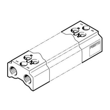 费斯托/FESTO 固定阀宽气路板模块，CPE10-3/2-PRS-1/4-9，550557 用于两位三通系列 售卖规格：1个