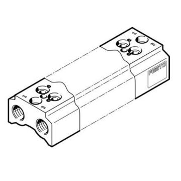 费斯托/FESTO 固定阀宽气路板模块，CPE10-3/2-PRS-1/4-10，550558 用于两位三通系列 售卖规格：1个