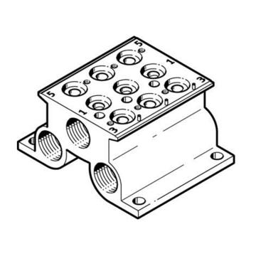 费斯托/FESTO 气路板，CPE18-PRS-3/8-3，543840 用于5通阀 售卖规格：1个