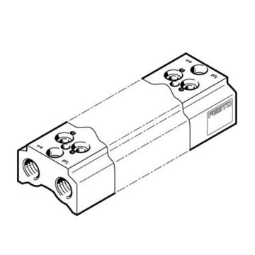 费斯托/FESTO 固定阀宽气路板模块，CPE14-3/2-PRS-3/8-9，550566 用于两位三通系列 售卖规格：1个