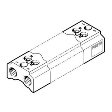 费斯托/FESTO 固定阀宽气路板模块，CPE14-3/2-PRS-3/8-2，550559 用于两位三通系列 售卖规格：1个