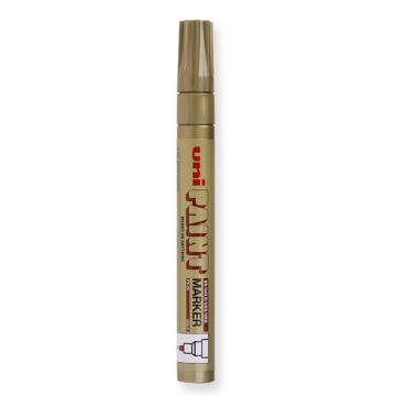 UNI 三菱记号笔油漆笔，PX-20金 2.2-2.8mm（金色）粗头 售卖规格：1支