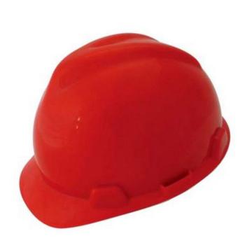羿科 AV60 ABS V型安全帽，红色，正面印金海，两侧印安全监督
