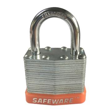 安赛瑞 钢制千层安全挂锁-橙，14710 锁梁Ф6mm 锁体长37mm 锁杆长度25mm 售卖规格：1把
