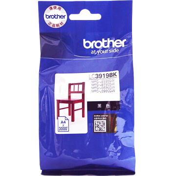 兄弟（brother） 墨盒， 适配机型MFC-J3930DW 3530DW 2330 2730打印机 LC3919BK--黑色 单位：个