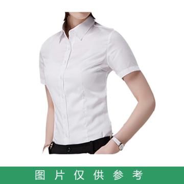 翊劲 工作服，女士斜纹短袖工作服，白色，L，165 女士斜纹，白色，同系列100件起订 售卖规格：1件