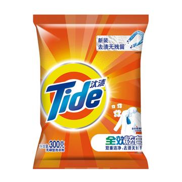 汰渍/Tide 洗衣粉，全效炫白 300克 售卖规格：1包