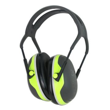 3M 头戴式耳罩，X4A，PELTOR X系列 绿黑