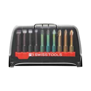 PB SWISS TOOLS 6.35mm(1/4")六角柄精密螺丝批批头套，10件套，PB E6.986 售卖规格：1套