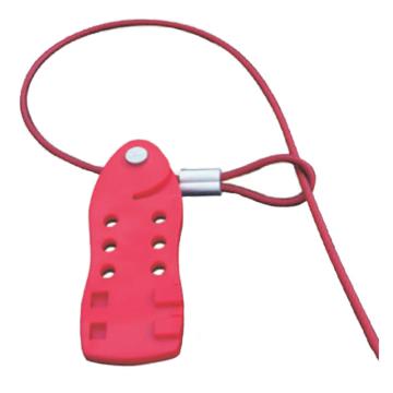 利锁 万用缆式绝缘鱼形钢缆锁具，BD-8431 售卖规格：1把