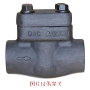 上海阀门厂 升降式止回阀，H61H-40P DN20 F304 承插焊 售卖规格：1个