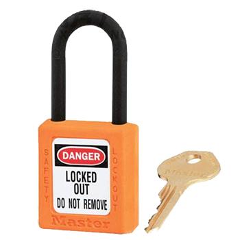 玛斯特锁具 橙色XENOY工程塑料安全锁，406ORJ 塑料锁钩、绝缘、防磁、防电火花 售卖规格：1把