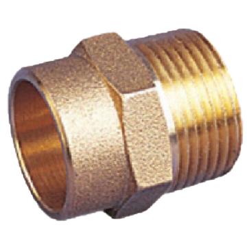 埃美柯 黄铜外螺纹承口接头，LC-687，1_1/2"-42 售卖规格：1个