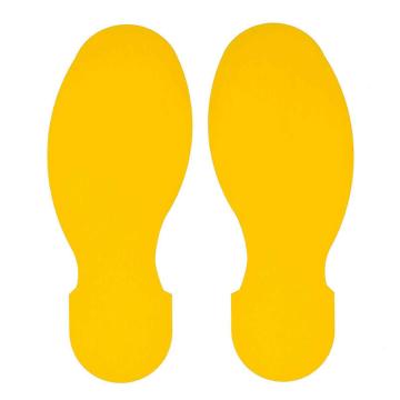 Blive 划线区域定位地贴-脚印，89×254mm，黄色，BL-FT-89-254-YL 售卖规格：10片/包