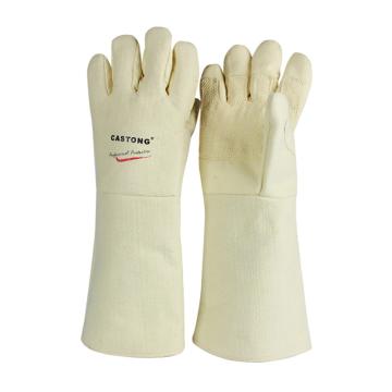 卡司顿/CASTONG 隔热手套，ABY-5T-45 500°耐高温手套，黄色 售卖规格：1副