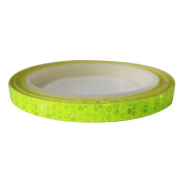 安赛瑞 安全帽警示反光贴-荧光绿，晶格反光材料，10mm×8m，13304 售卖规格：2卷/包