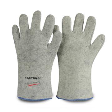 卡司顿/CASTONG 隔热手套，GKKK35-33 电焊版 200°耐高温手套 5指 电焊版 售卖规格：1副