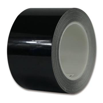 安赛瑞 耐磨型划线胶带，高性能自粘性PP表面覆超强保护膜，75mm×22m，黑色，15631 售卖规格：1卷