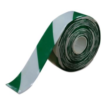 安赛瑞 重载型划线胶带，1mm厚PVC基材，100mm×30m，绿/白，11759 售卖规格：1卷