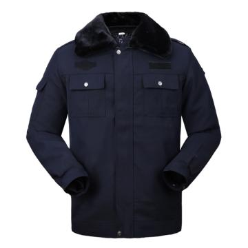 西域推荐 棉大衣，保安棉服，藏青色，180 售卖规格：1件
