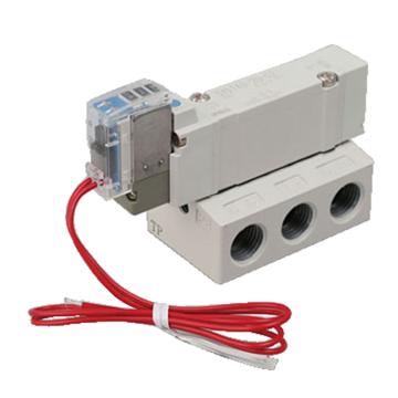 SMC 两位单电控5通电磁阀，SY5140-5GZ-02 底板配管式,直接出线式,导线长300mm,DC24V 售卖规格：1个