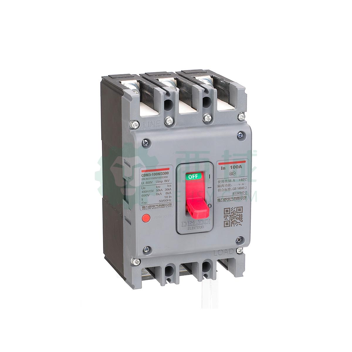 德力西delixi 塑壳断路器,cdm3-630h/3300 630a