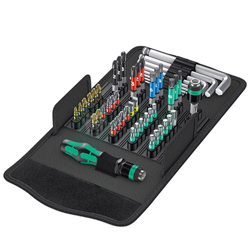 工具 螺丝刀 螺丝刀套装 wera 维拉 kraftformkompakt100(52件套,包括