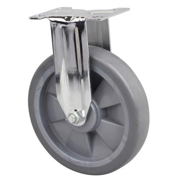 易得力 定向超级人造胶(TPE)脚轮，57206-576-57 脚轮中型镀铬6寸110kg 售卖规格：1个