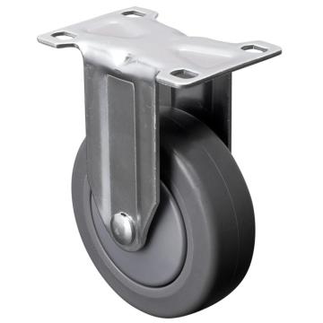易得力 定向超级人造胶(TPE)脚轮，57104-574-57 脚轮中型4寸110kg 售卖规格：1个
