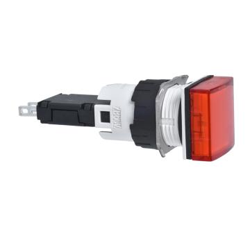施耐德电气 方形红色 （LED12～24V） 16mm指示灯，XB6CV4BB 售卖规格：1个