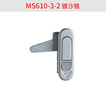 恒珠 平面锁，MS610-3-2，无锁芯，镀沙铬 售卖规格：1把