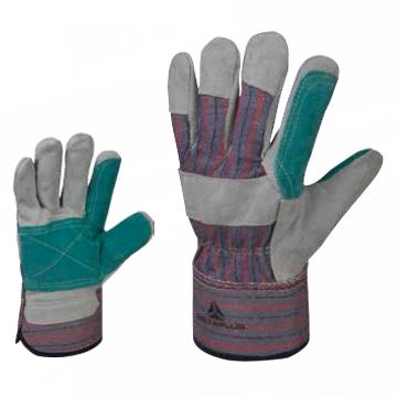 代尔塔/DELTAPLUS 半皮手套，204208-10 DS208 凯夫拉A级双层牛皮手套，12副/打 售卖规格：1打