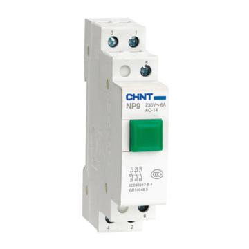 正泰/CHINT NP9系列按钮，NP9-30D3/1 230V 绿色 带灯(R) 售卖规格：1个