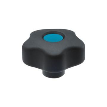 伊莉莎+冈特 凸轮旋钮，黑色氧化处理钢毂普通盲孔带毂帽，VCT.32 A-6-C5，蓝色，1个