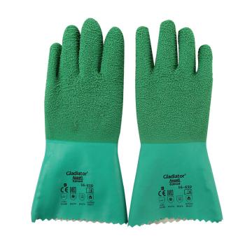 安思尔/Ansell 天然橡胶全涂层手套，16-650-9 Gladiator系列，粗糙表面，1副 售卖规格：1副