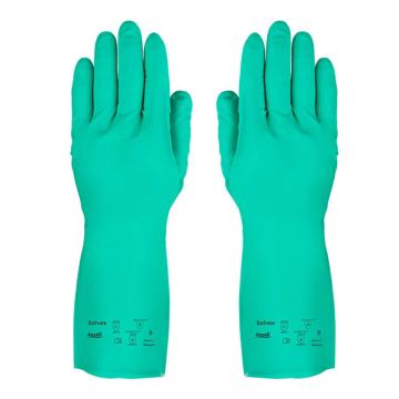 安思尔/Ansell 丁腈防化手套，37-873-9 Solvex系列，32cm，1副（售完即止）） 售卖规格：1副
