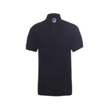 纯色大王 短袖涤棉POLO衫，1AC02/黑色-3XL 195g 售卖规格：1件