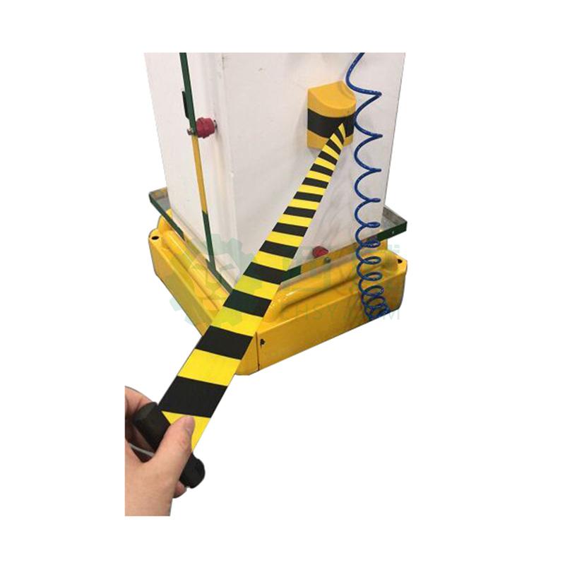 壁挂式伸缩隔离带(定制款),黄黑外壳,黄黑带子,带长10米