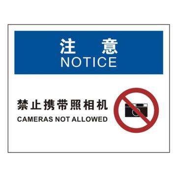 安赛瑞 OSHA注意标识-禁止携带照相机，不干胶材质，250×315mm，31146 售卖规格：1张