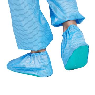 科来圣 防静电鞋套，HA514 蓝色防滑底 机房微机室防尘室内无尘男女士脚套 售卖规格：1双